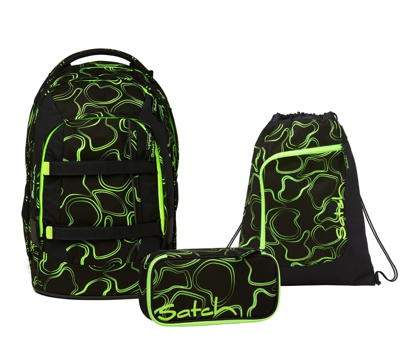 Schulrucksack-Set PACK Green Supreme 3-teilig, Kollektion 2023