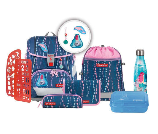 Schulranzen-Set 2IN1 PLUS Mermaid Bella 8-teilig