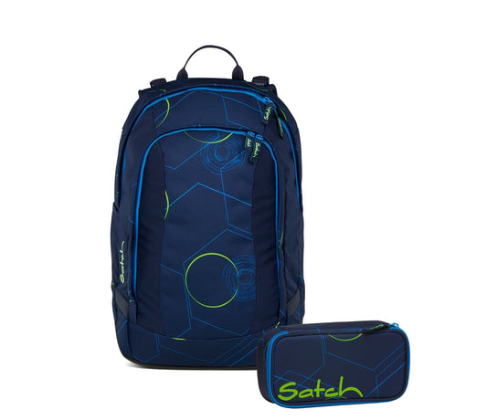 Schulrucksack-Set AIR Blue Tech 2-teilig, Kollektion 2025
