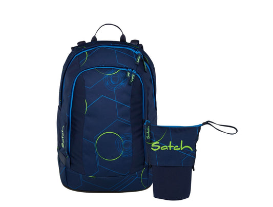 Schulrucksack-Set AIR Blue Tech 2-teilig