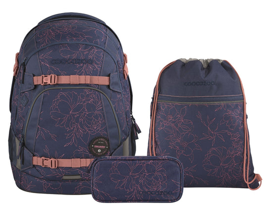 Schulrucksack-Set MATE Sweet Rose 3-teilig