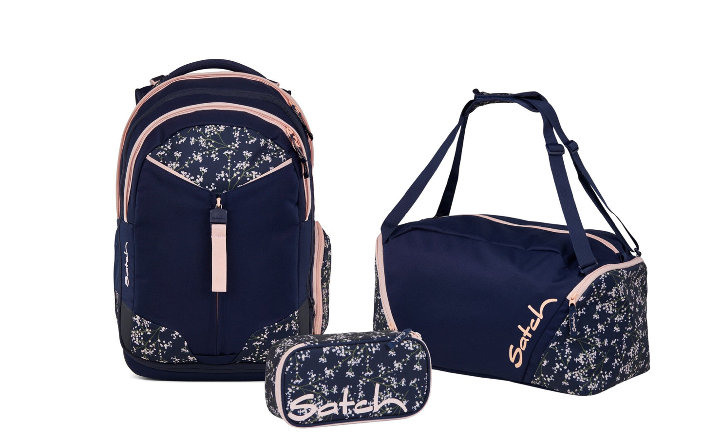 Schulrucksack-Set MATCH Bloomy Breeze 3-teilig, Kollektion 2025