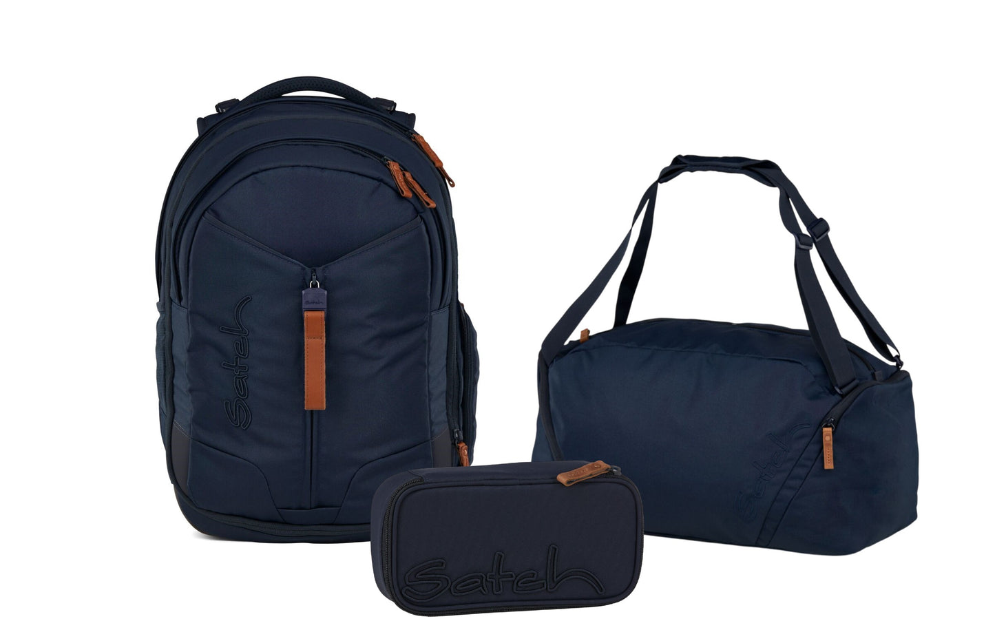 Schulrucksack-Set MATCH Nordic Blue 3-teilig, Kollektion 2025