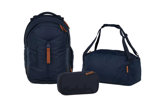 Schulrucksack-Set MATCH Nordic Blue 3-teilig, Kollektion 2025