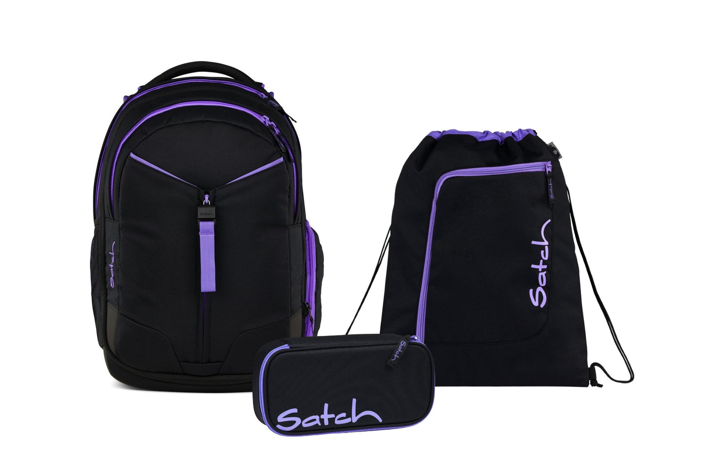 Schulrucksack-Set MATCH Purple Phantom 3-teilig, Kollektion 2025