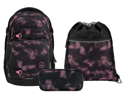 Schulrucksack-Set PORTER Pink Illusion 3-teilig