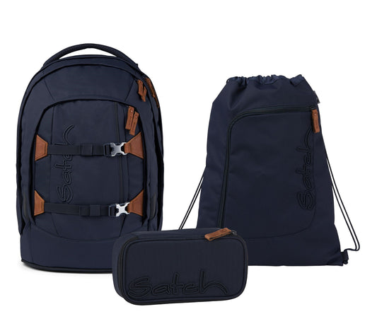 Schulrucksack-Set PACK Nordic Blue 3-teilig, Kollektion 2024