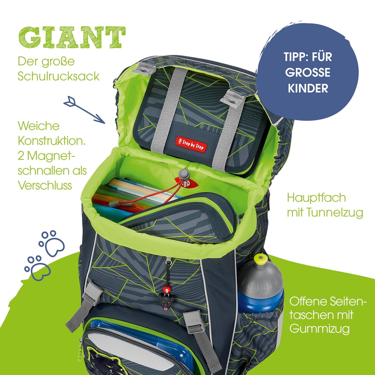 Schulranzen-Set GIANT Sweet Unicorn Nuala 6-teilig