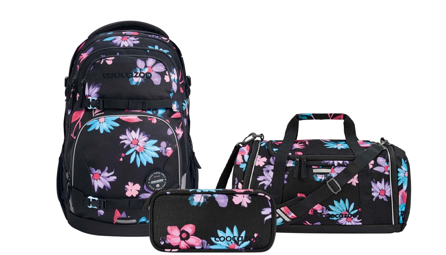 Schulrucksack PORTER Floral Artnight 2-teilig