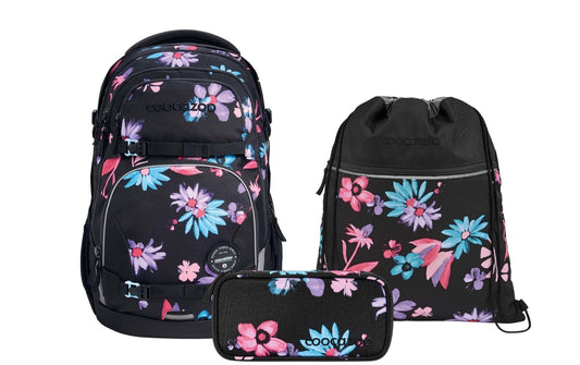 Schulrucksack PORTER Floral Artnight 2-teilig