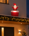 Aufblasbare Weihnachtsfigur, Weihnachtsmann, 70 x 70 x 150 cm