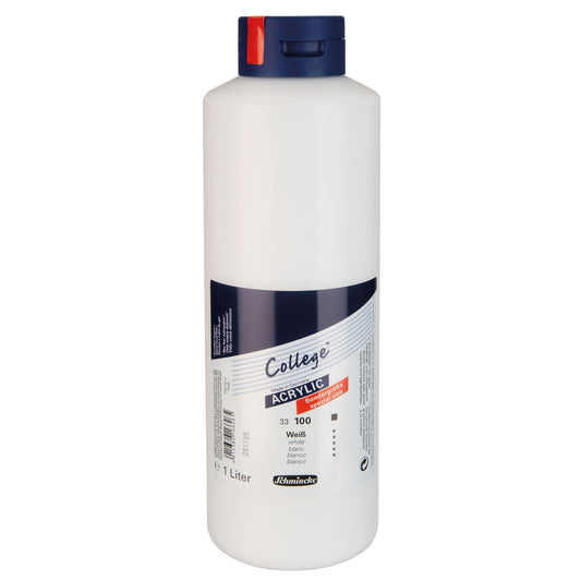 Acrylfarbe College Acrylic 1 Liter Weiß (100)