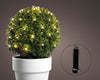 Battery Lights 60 LED 35 cm warm weiß, Buchsbaumnetz