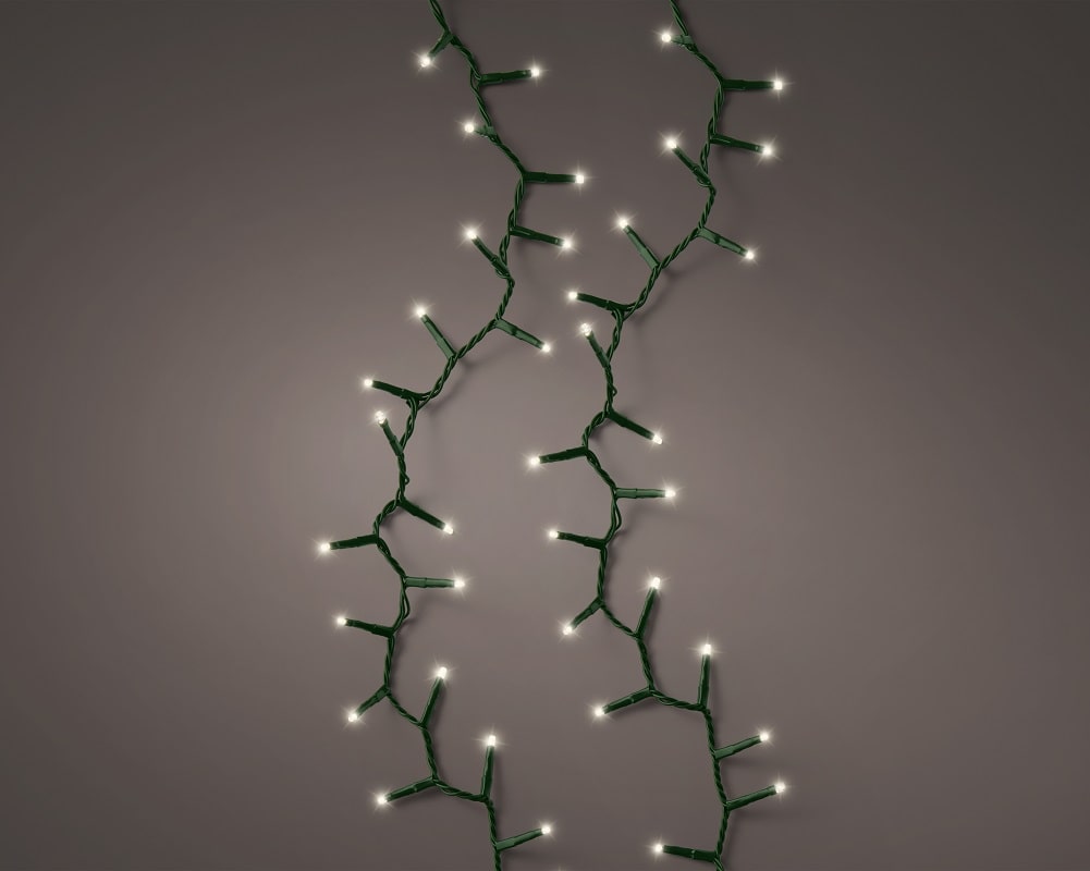 Lichterkette COMPACT 750 LED 16 m warm weiß, grünes Kabel