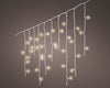 Lichtervorhang ICICLE TWINKLE 175 LED 7,5 m warm weiß, weißes Kabel