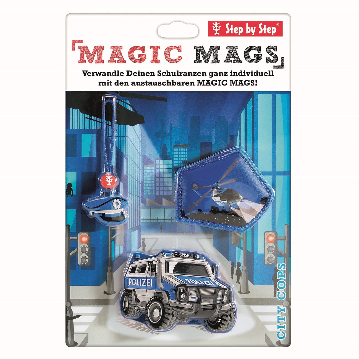 MAGIC MAGS Police Truck Diego 3-teilig