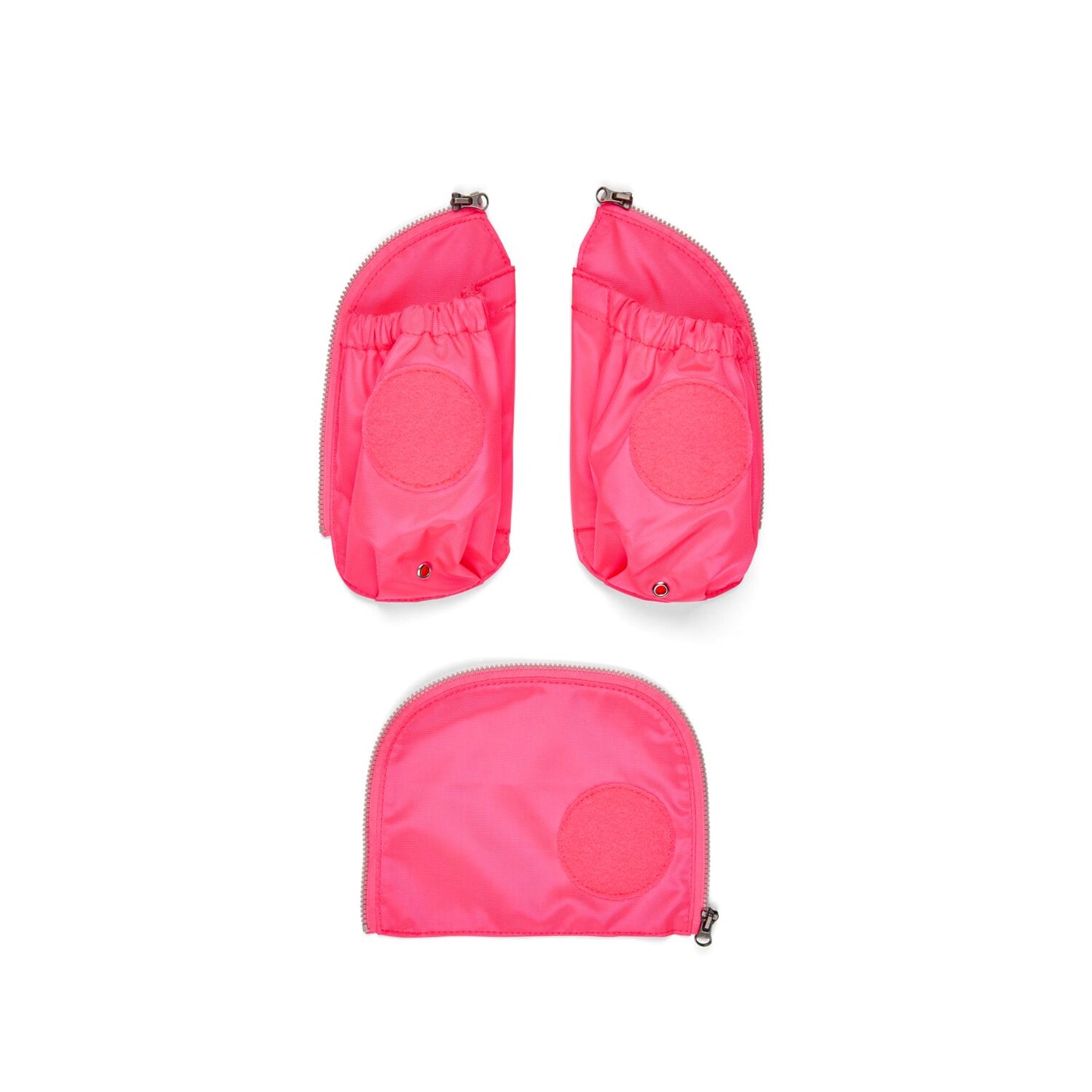 Fluo Seitentaschen Zip-Set Pink